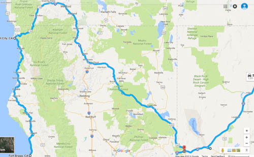 Travel Route map