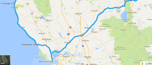 Travel Route map