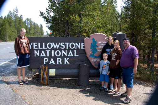 Yellowstone National Park Sign