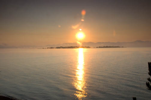 Yellowstone Lake Sunset