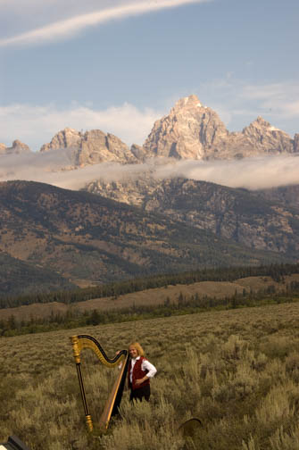 Tetons Harp Playing