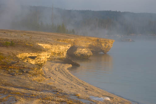Yellowstone Lake Shore Sunrise